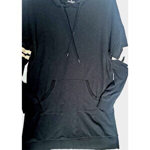 Soho Knit Dress with Hood & Pocket Black